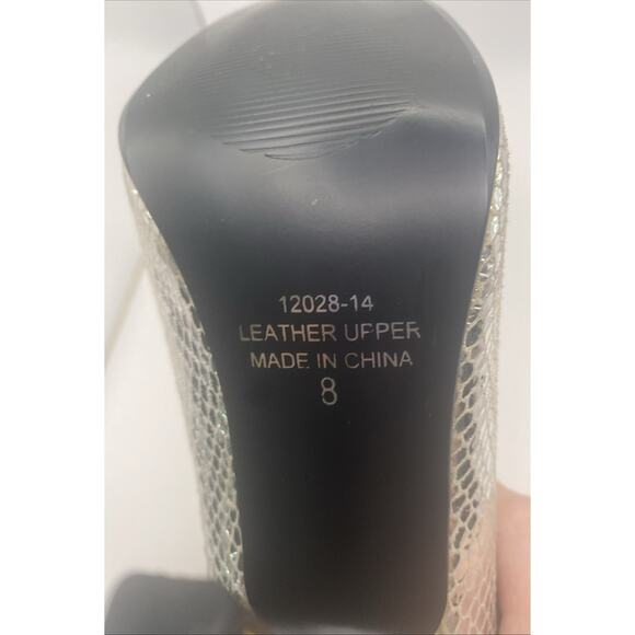 Vintage Frederick’s Of Hollywood Silver Stiletto Heels Size 8 - Picture 6 of 11